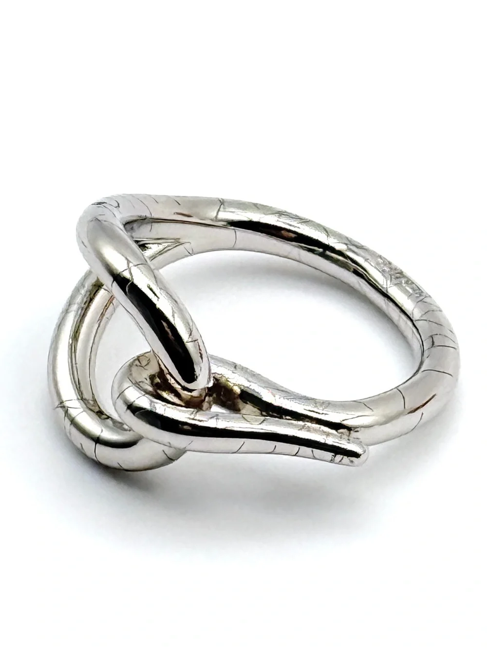 Vintage Hermès Silver Jumbo Scarf Ring with Box - Picture 2 of 10